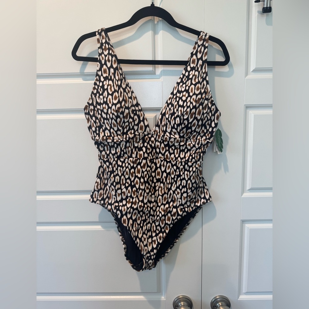 Tommy Bahama Leopard Print One Piece Swimsuit
